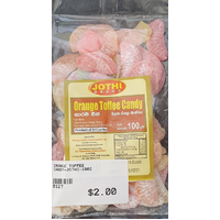 ORANGE TOFFEE CANDY 100G - JOTHI