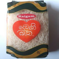 RICE NOODLES (DEVANI BATHA) WHITE 350G - RAIGAM