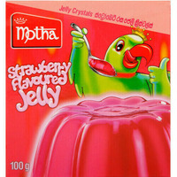 STRAWBERRY FLAVOURED JELLY 100G -  MOTHA
