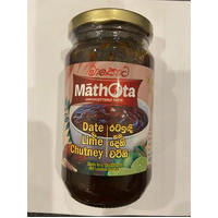 DATE & LIME CHUTNEY 400G - MATHOTA