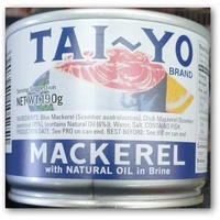 MACKEREL WITH NATURAL OIL IN BRINE - 190G - TAI - YO