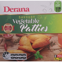 SAVOURY VEGETABLE PATTIES 8 PCS - DERANA