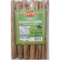 CINNAMON QUILLS 50G - JOTHI