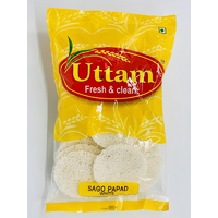 SAGO PAPAD WHITE 200G - UTTAM