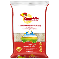 CALROSE MEDIUM GRAIN  RICE 10KG - SUNRICE