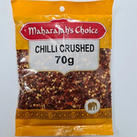 CHILLI CRUSHED 70G - MAHARAJAHS CHOICE