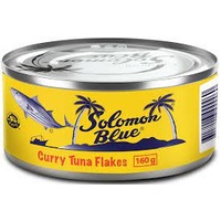CURRY TUNA FLAKES IN OIL 160G - SOLOMON BLUE