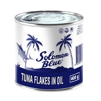 WHITE TUNA FLAKES IN OIL 400G - SOLOMON BLUE