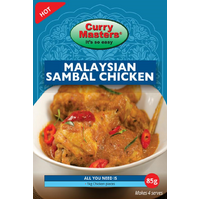 MALAYSIAN SAMBAL 85G  CHICKEN - CURRY MASTERS